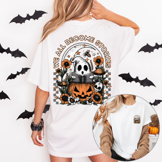 Oversized t-shirt | We all become stories | Multiple colour options