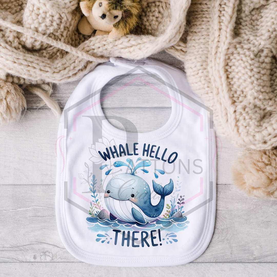 Baby Bibs | Whale hello there | Bib