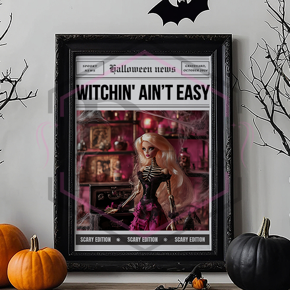 A4 Print | Witchin' aint easy | Unframed Print