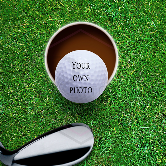 Personalised Golf balls | Photo with background | Golf ball set