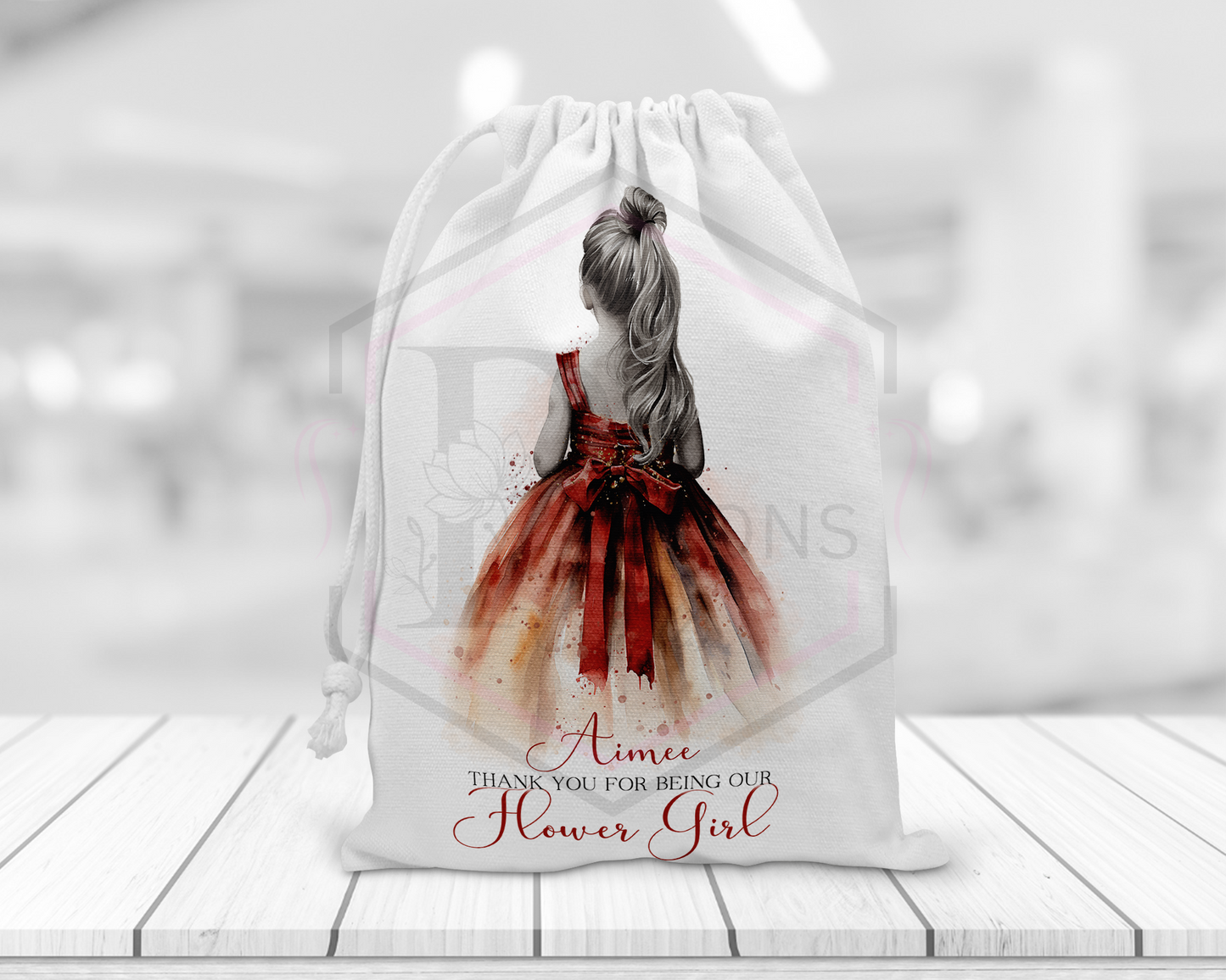 Personalised Wedding Favour Bags | Flower Girl Gift | Multiple Option